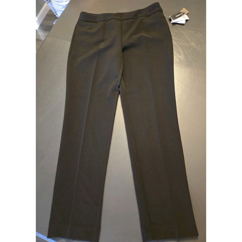 Zac & Rachel Bond 18 Black Pull On Dress Pants Size 12 NP816GVG4 Wrinkle Free